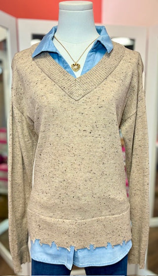 CharlieB Fooler Tencel Sweater Oat