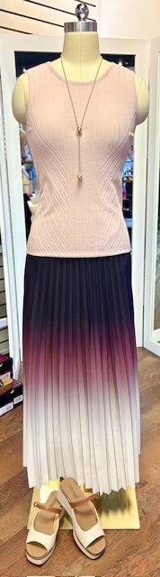 Lysse ombre Fortunata pleated skirt