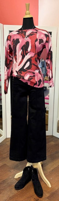 CharlieB Reverse Sweater Pink Slush