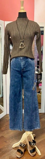 Renuar Chocolate Knit Sweater