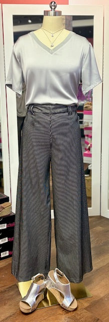 Lysse Sonja Mixed Media Grey Top