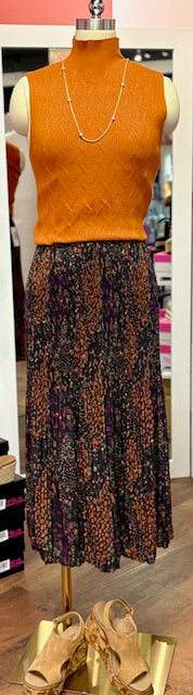Tribal Mock Neck Sweater Desert