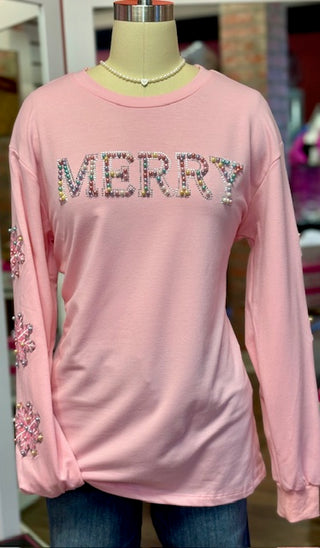Pearl Merry Pink Sweatshirt