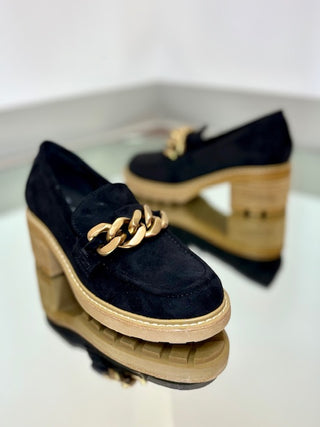Corkys Brunch Vibes Black Suede
