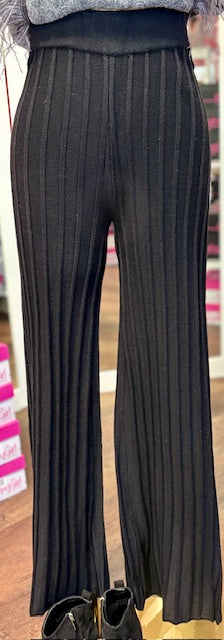 Joh Selie Knit Rib Pant Black