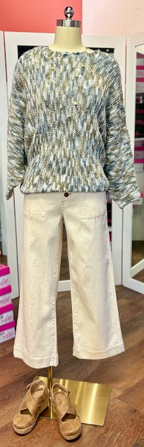 Renuar Top Mix Color Yarn Tan