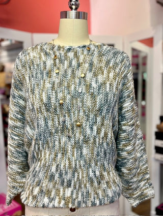 Renuar Top Mix Color Yarn Tan