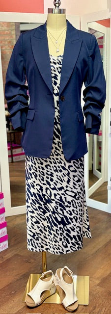 Renuar Cheetah Print Dress