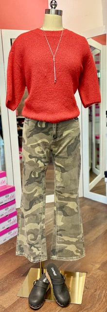 CharlieB Balloon Sweater Crimson