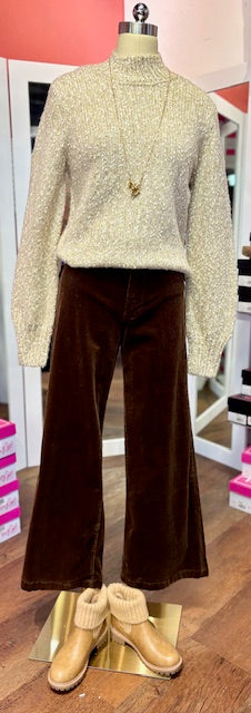 KUT Meg Wide Leg Fudge