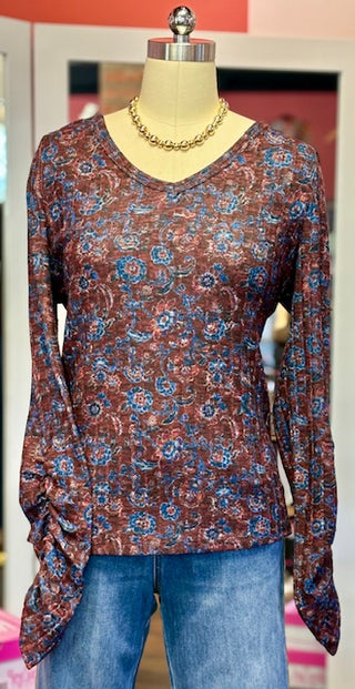 FDJ VNeck Top Scarlet