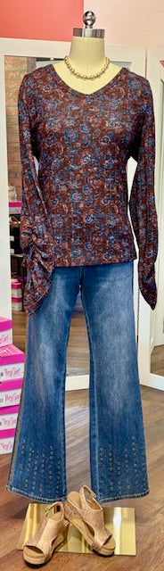 FDJ VNeck Top Scarlet