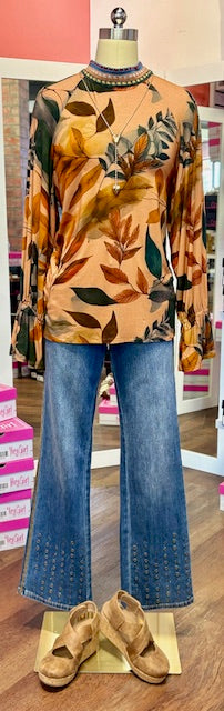 FDJ Mock Neck Top Miriam