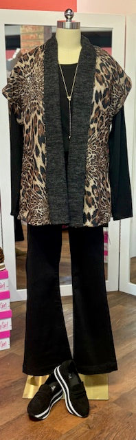 N&M Reversible brown leopard