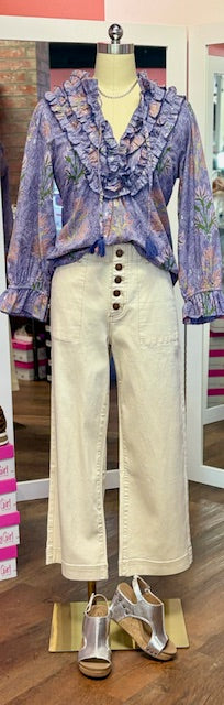 Ivy Jane  Block Print Top Peri