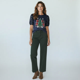 Grace& Emma Festival Forest Top Navy