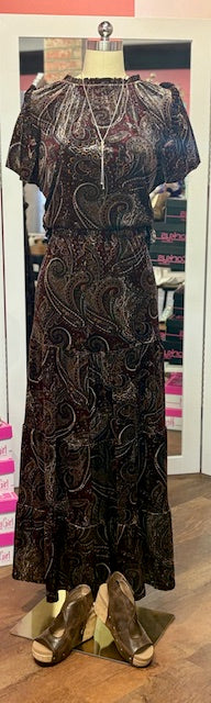 Ivy Jane Paisley Velvet Pant