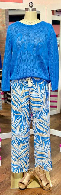 Tribal CrewNeck Sweater Royal