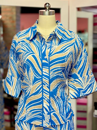 Tribal Camp shirt Royal