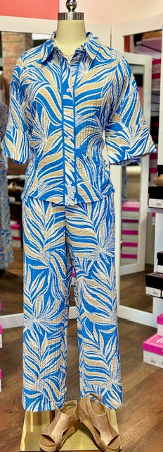 Tribal Camp shirt Royal