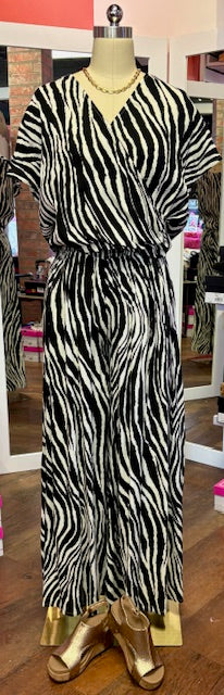 Elan Palazzo Pants Zebra
