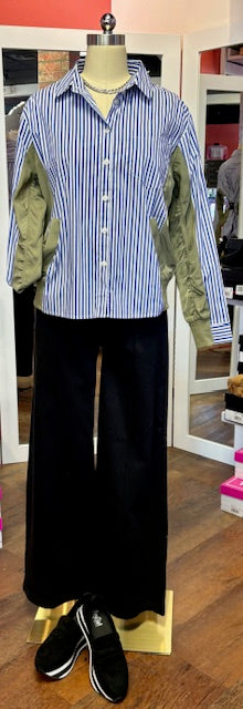 Joh Apparel Josana Blouse Blue Stripe
