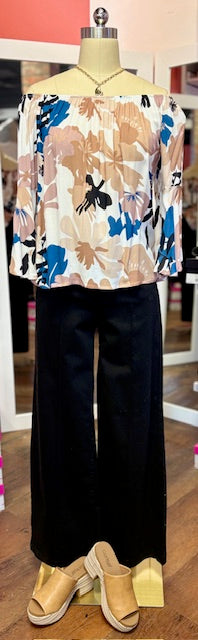 CharlieB Floral Off the Shoulder Blouse