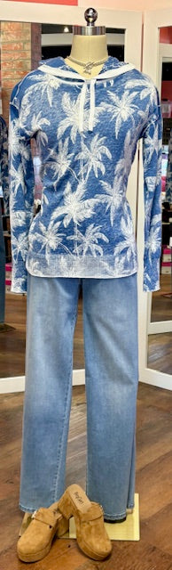 Charlie B Reversible Print Hoodie Tropic
