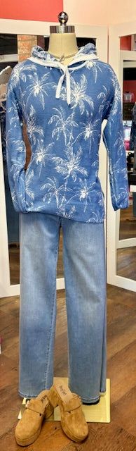 Charlie B Reversible Print Hoodie Tropic