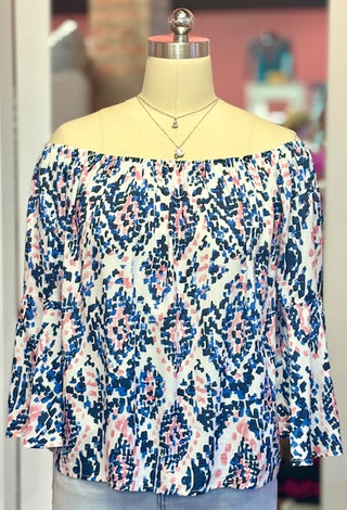 Charlie B Off Shoulder Blouse Nomad