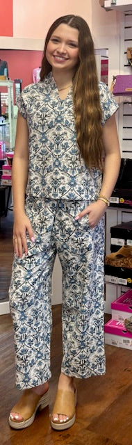 Ivy Jane Toile Popover Blue