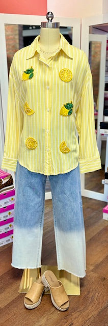 Kathryn Stripe Yellow
