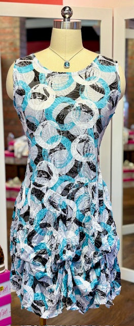 Crinkle Bubble Dress Circles
