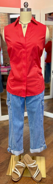 Taylor Sleeveless Red