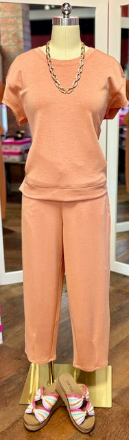 Tribal Barrel Crop Jogger Guava Blush