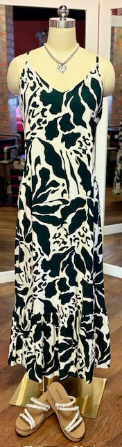 Tribal Maxi Dress Almost Black