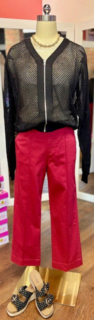 FDJ Suzanne Crop Red Pants