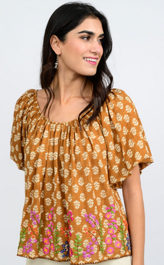 Ivy Jane Garden Flowers Top