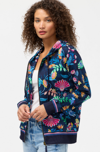 Johnny Was Elizabeth Modern Zip Up Hoodie