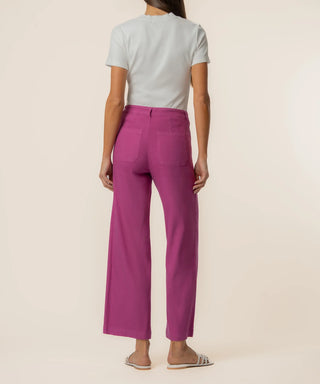 KUT High Rise Wide Leg Magenta pants