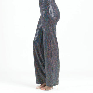 Black Silver Stripe Pant