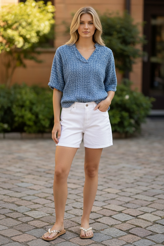 Ivy Jane Distressed Denim Top