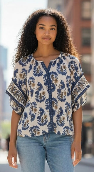 JoyJoy Lotus Top Indigo