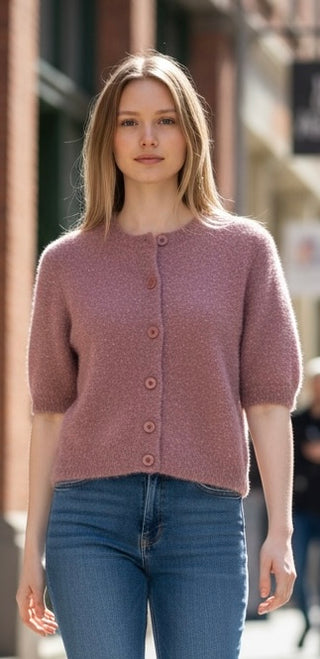 Lysse blush Feather Cardi