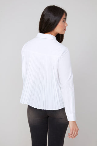 Renuar White Blouse Black Tie