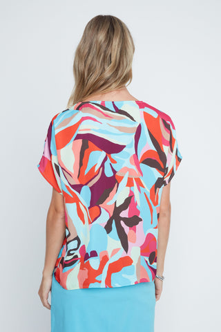 Renuar Blouse Orange Combo