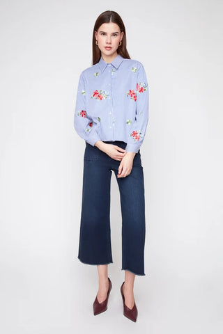 Renuar Blouse Blue Combo
