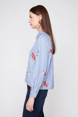 Renuar Blouse Blue Combo