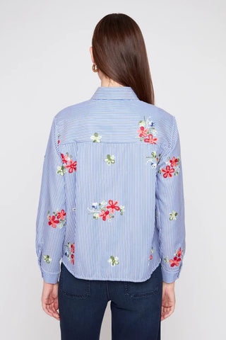 Renuar Blouse Blue Combo
