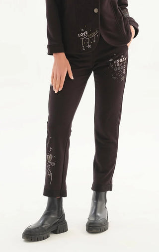 Dolcezza Knit Pant Black Embellished